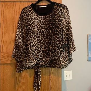 Animal print blouse